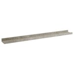 vidaXL Étagères murales 2 Pièces Gris béton 80x9x3 cm