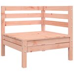 vidaXL Canapé d'angle de jardin avec coussins bois massif douglas