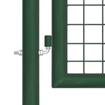 vidaXL Portillon Acier 350x100 cm Vert