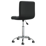 Chaise fauteuil siège de bureau informatique étude pivotante similicuir noir 02_0024053