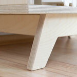 Meuble de rangement NABOSKY verni 2x2