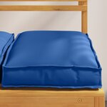 vidaXL Coussins de palette pour siège 4 Pièces Bleu Royal 40x40x8 cm Tissu Oxford