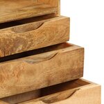 vidaXL Table de chevet Bois de manguier massif 40 x 30 x 59 5 cm