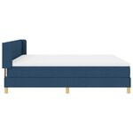 Lit box spring vidaXL avec matelas bleu 180x200 cm en tissu