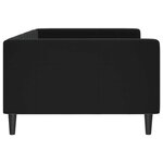 vidaXL Lit de repos sans matelas noir 100x200 cm velours