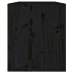 vidaXL Armoire murale Noir 60x30x35 cm Bois de pin massif