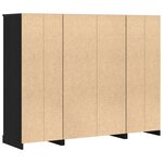 Buffet vidaXL en Chêne Noir 132x35 5x103 5 cm en Bois d'Ingénierie