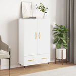 vidaXL Buffet haut blanc 69 5x31x115 cm bois d'ingénierie