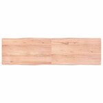 vidaXL Dessus de table bois massif traité bordure assortie