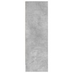 vidaXL Bibliothèque Gris béton 80x24x75 cm Bois d'ingénierie