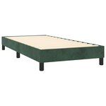 vidaXL Sommier à lattes de lit avec matelas et LED Vert foncé 80x200cm