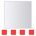 vidaXL Carreaux de miroir 48 Pièces Carré Verre