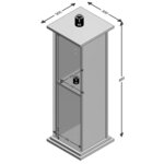 FMD Table d'appoint avec porte 88 5 cm Chêne