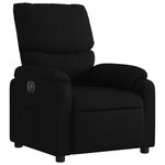 vidaXL Fauteuil inclinable électrique Noir Tissu