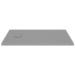 vidaXL Receveur de douche SMC Gris 100x80 cm