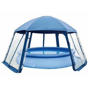 Blue Bay Pavillon de piscine type I Bleu 433 x 500 x 250 cm