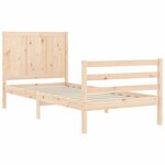 vidaXL Cadre de lit sans matelas bois massif