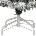 vidaXL Sapin de Noël artificiel à charnières avec neige floquée 120 cm