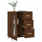 vidaXL Buffet chêne marron 69 5x34x90 cm bois d'ingénierie