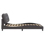 vidaXL Cadre de lit sans matelas gris 120x200 cm similicuir
