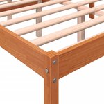 vidaXL Lit pour personne âgée cire marron 120x200cm bois de pin massif