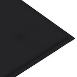 vidaXL Banc de jardin avec coussin 120 cm Bambou