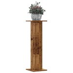 vidaXL Supports pour plantes 2 Pièces vieux bois bois d'ingénierie