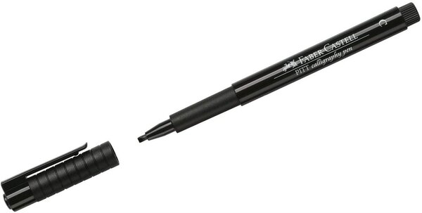 Feutre encre de chine PITT artist pen Pointe Calligraphie 2,5 mm Noir FABER-CASTELL