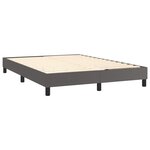 vidaXL Cadre de lit sans matelas gris 140x200 cm similicuir