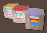 Lot de 20 blocs cube de 600 feuillets multicolores