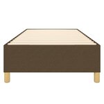 vidaXL Cadre de lit sans matelas marron foncé 90x200 cm tissu
