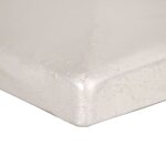 vidaXL Bouchons de poteau de clôture 6 Pièces Métal galvanisé 71x71 mm