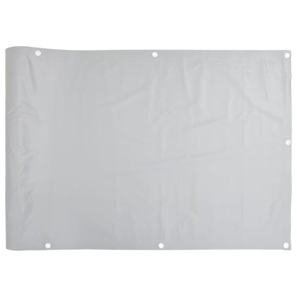 vidaXL Écran d'intimité de balcon gris 400x90 cm PVC