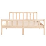 vidaXL Cadre de lit sans matelas bois massif