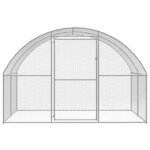 Vidaxl poulailler d'extérieur 3x20x2 m acier galvanisé