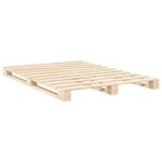 vidaXL Cadre de lit avec tête de lit 160x200 cm bois de pin massif