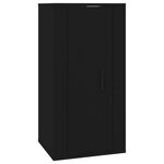 vidaXL Meuble TV mural Noir 40x34 5x80 cm