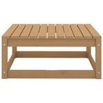 vidaXL Salon de jardin 6 Pièces Marron miel Bois de pin massif