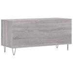 vidaXL Armoire à disques sonoma gris 100x38x48 cm bois d'ingénierie