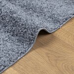 vidaXL Tapis shaggy PAMPLONA poils longs moderne bleu 160x160 cm