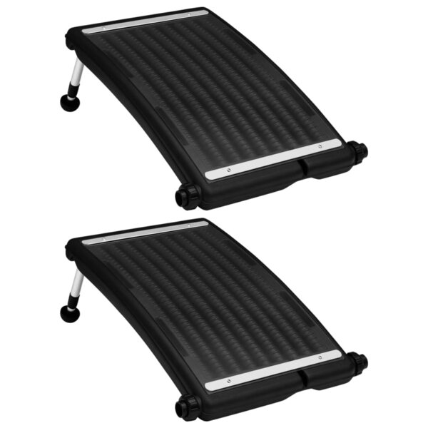 vidaXL Panneaux de chauffage solaire de piscine courbés 2Pièces 72 5x46cm