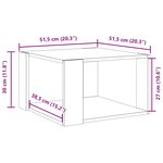 vidaXL Table basse chêne sonoma 51 5x51 5x30 cm bois d'ingénierie