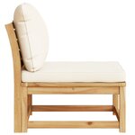 vidaXL Salon de jardin avec coussins bois massif d'acacia