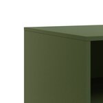 vidaXL Meubles TV 2 Pièces vert olive 67x39x44 cm acier