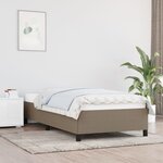 vidaXL Cadre de lit Taupe 100x200 cm Tissu