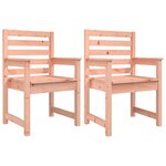 vidaXL Chaises de jardin lot de 2 60x48x91 cm bois massif de douglas