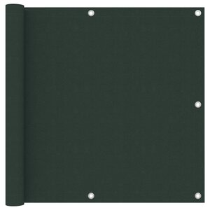 vidaXL Écran de balcon Vert foncé 90x400 cm Tissu Oxford