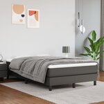 vidaXL Cadre de lit sans matelas gris 120x200 cm similicuir