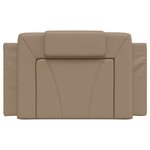 vidaXL Coussin de tête de lit cappuccino 90 cm similicuir