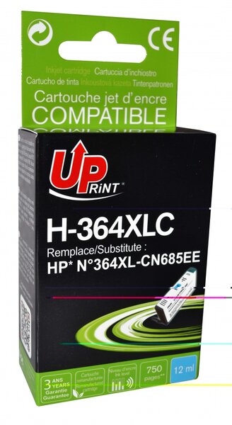 Cartouche encre UPrint compatible HP 364 XL Cyan